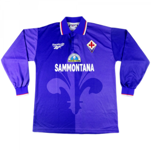 1995-96 Fiorentina Maglia Home Match Worn #6 Padalino XL