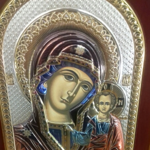 Icona sacra Valenti in argento Madonna con bambino vendita on line | BRUNI GIOIELLERIA