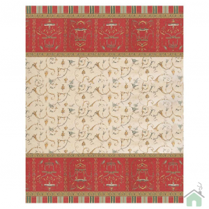 Bassetti Granfoulard Furnishing cloth Sofa cover OPLONTIS 8 270x270 cm Bordeaux