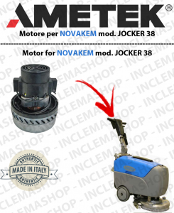 JOCKER 38B motor de aspiración Ametek para fregadora NOVAKEM