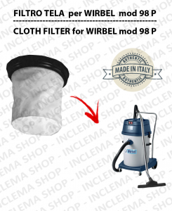 98 P Filtre Toile pour aspirateur WIRBEL