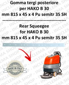 B 30 goma de secado trasero para fregadora  HAKO