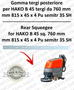 B 45 ( tergi da 760 mm) goma de secado trasero para fregadora  HAKO