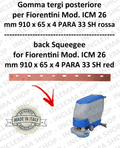 Squeegee rubber back for scrubber dryers FIORENTINI mod. ICM 26