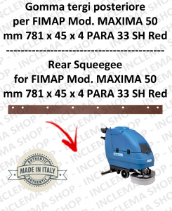 Squeegee rubber back for scrubber dryers FIMAP mod. MAXIMA 50