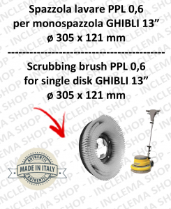 Cleaning BRUSH PPL 0,6 for single disc GHIBLI 13