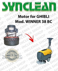 SYNCLEAN Vacuum Motorclean for scrubber dryers Ghibli WINNER 38 BC