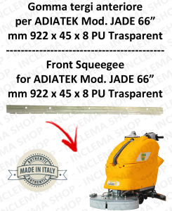Front Squeegee rubber for scrubber dryers ADIATEK - JADE 66