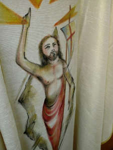 Casula Stolone dipinto a mano  Cristo Risorto