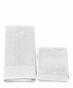 Asciugamano con ospite da bagno Happidea 460 gr Bianco 