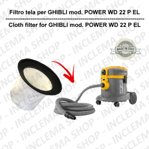  Filtre Toile pour aspirateur GHIBLI modèle POWER WD 22 P EL
