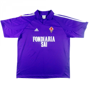 2003-04 Fiorentina Maglia Home #13 Comotto MATCH ISSUE 