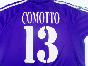 2003-04 Fiorentina Maglia Home #13 Comotto MATCH ISSUE 