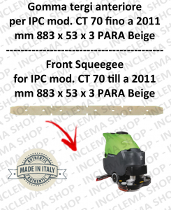 CT 70 fino a 2011 goma de secado delantera para fregadora e lavasciuga IPC