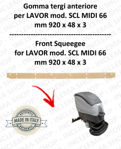 SCL MIDI 66 goma de secado fregadora delantera para LAVOR PRO