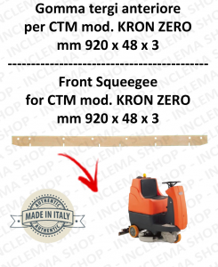 KRON ZERO Squeegee rubber Scrubber dryer front for CTM