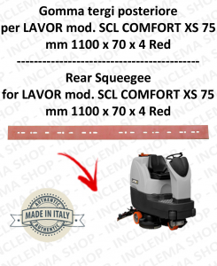 SCL COMFORT XS 75 Squeegee rubber Scrubber dryer back for LAVOR PRO