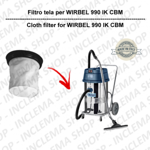  990 IK CBM Canvas Filter for vacuum cleaner WIRBEL