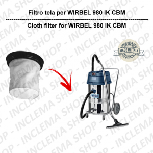  980 IK CBM Canvas Filter for vacuum cleaner WIRBEL