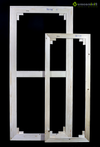 Telai 10x15 per tele standard - profilo 2 cm - in legno di abete stagionato