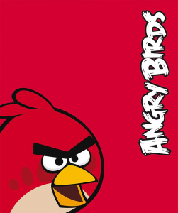 Angry Birds plaid red 150x120 cm