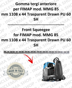 MMG 85 goma de secado delantera para fregadora FIMAP