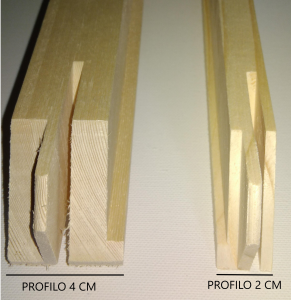 TELAIO PROFESSIONALE PER TELE PITTORICHE cm 20X30 - LEGNO D'ABETE - TEL2301