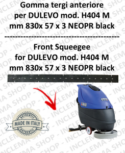 H404 M serie 6 Squeegee rubber Scrubber dryer front for DULEVO