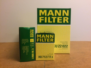 Kit Filtri per Fiat 500L 1300 D Multijet 2012->  ( 62 - 70 KW ) C36006/1, HU712/11X, CU22022 01000103