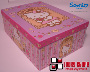 Scatola Hello Kitty  contenitore porta regalo giochi  24x15x10 cm