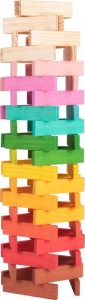 Torre Cubetti in legno costruzioni in legno Gioco bambini