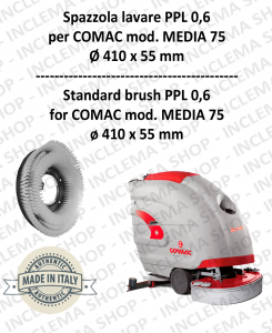 MEDIA 75 Cleaning BRUSH  in PPL 0,60 Dimensions ø 410 X 55 for scrubber dryers COMAC-2