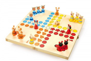 Ludo animali gioco classico di società da tavolo in legno