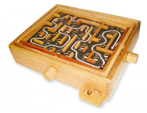 Labirinto tavolo gioco ribaltabile per bambini in legno