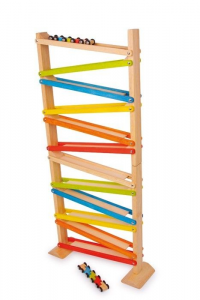 Pista torre a cascata Click Clack gioco in legno per bambini
