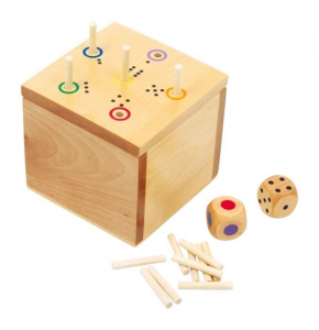 Cubo/dado in legno attività gioco ad incastro bambini