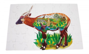Puzzle gigante Africa, Animali della savana, 48 pezzi