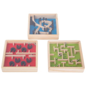Labirinto con biglie gioco in legno bambini espositore display