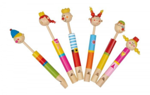 Flauti Famiglia Reale in legno Strumento Musicale giocattolo per bambini 6 pezzi
