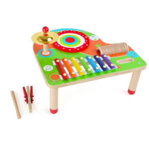 Tavolo per la musica giocattolo con xilofono e strumenti Le Note