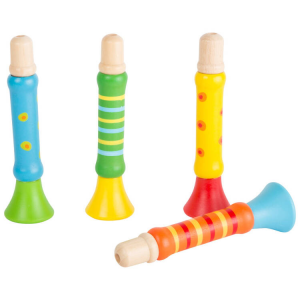Trombette colorate strumento musicale bambini espositore display