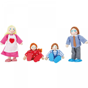 Personaggi casa delle Bambole Famiglia 4 pezzi Legler 10320