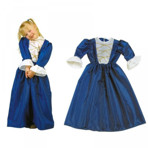 Costume - Vestito Carnevale Bambina 4 - 8 anni Principessa Blu