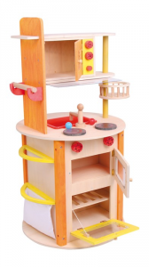 Cucina All in one in legno con tanti accessori giocattolo per bambini