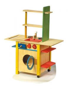 Cucina in legno per bambini giocattolo All in one con accessori