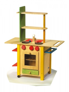 Cucina in legno per bambini giocattolo All in one con accessori
