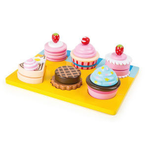 Cupcakes e torte da tagliare in legno Accessorio cucina Legler 10149