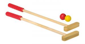 Minigolf in legno con racchette e palline