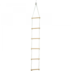 Scala di corda in legno gioco bambini larghezza 30 cm 