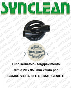 Tank hose squeegee ⌀ 20  length 950 mm valid for machine scrubber dryer Comac Vispa E e Fimap Genie E